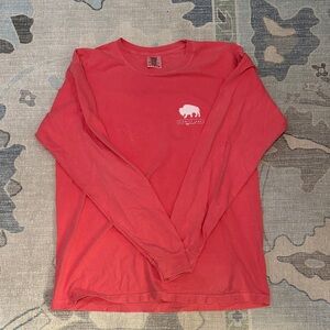 Comfort Colors Coral Long Sleeve Tee